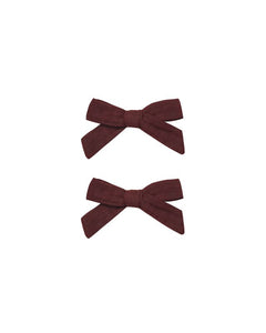 Bows, Set of 2 | Burgundy