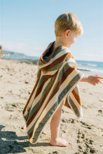 Load image into Gallery viewer, Organic Cotton Beach Poncho | Sunset Stripe
