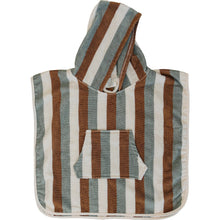 Load image into Gallery viewer, Organic Cotton Beach Poncho | Sunset Stripe
