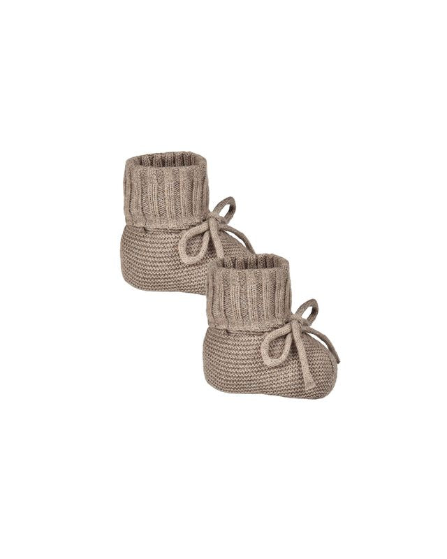 Knit Booties | Heathered Mocha