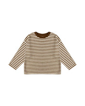 Load image into Gallery viewer, Camden Long Sleeve Tee | Brown Stripe
