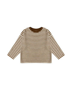 Camden Long Sleeve Tee | Brown Stripe