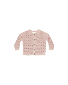 Scalloped Cardigan | Bubblegum