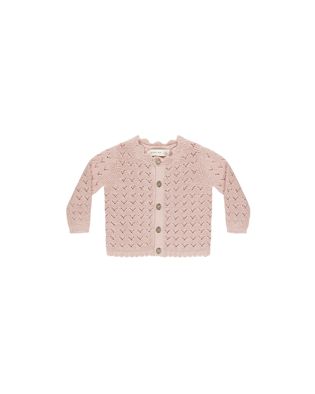 Scalloped Cardigan | Bubblegum