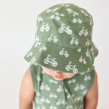 Load image into Gallery viewer, Reversible Organic Cotton Bucket Hat | Bikes
