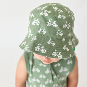 Reversible Organic Cotton Bucket Hat | Bikes