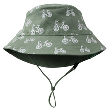 Load image into Gallery viewer, Reversible Organic Cotton Bucket Hat | Bikes
