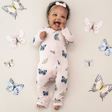 Load image into Gallery viewer, Zipper Romper | Blush Butterfly
