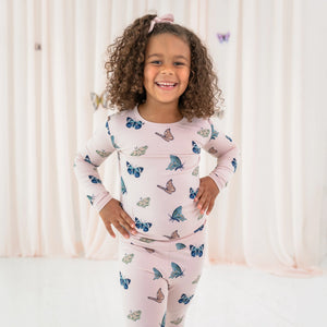 Toddler Pajama Set | Blush Butterfly