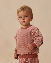 Load image into Gallery viewer, Velour Relaxed Sweatshirt | Candy Stripe
