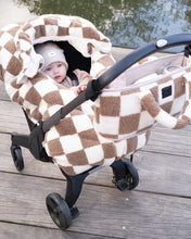 Load image into Gallery viewer, Car Seat Cocoon | Checker Berber
