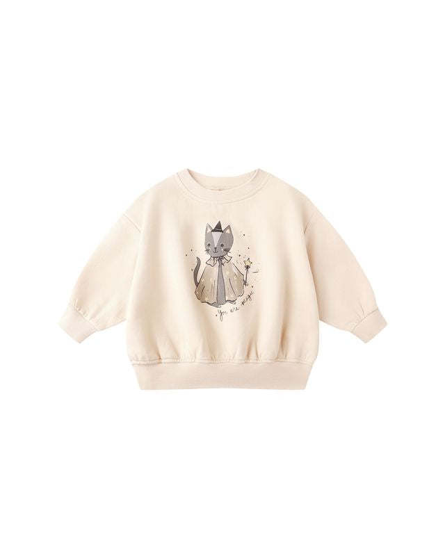 Relaxed Fleece Sweatshirt | Magic Cat