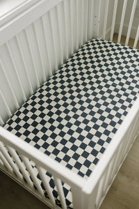 Crib Sheet | Charcoal Checkered