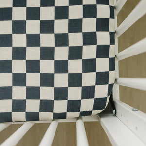 Crib Sheet | Charcoal Checkered