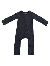 Load image into Gallery viewer, 2-Way Zip Romper | Charcoal Speckle
