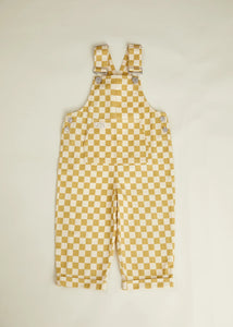 Ochre Check Dungaree