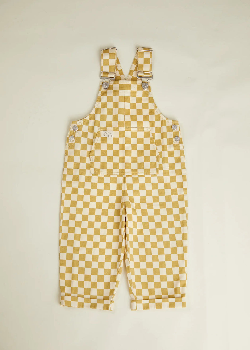 Ochre Check Dungaree