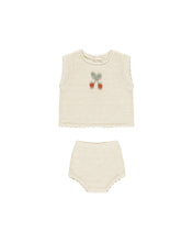 Load image into Gallery viewer, Scallop Knit Baby Set | Cherry
