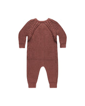 Load image into Gallery viewer, Chunky Knit Jumpsuit | Cranberry
