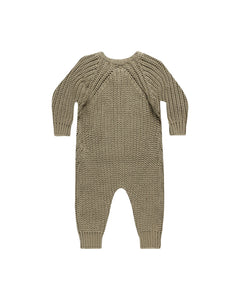 Chunky Knit Jumpsuit | Olive