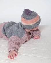 Load image into Gallery viewer, Chunky Beanie | Ash Rose Stripe
