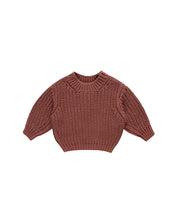 Load image into Gallery viewer, Chunky Knit Sweater | Cranberry
