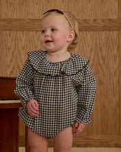 Load image into Gallery viewer, Colette Romper | Black Gingham
