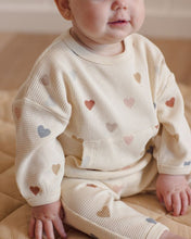 Load image into Gallery viewer, Waffle Sweater Set | Confetti Hearts
