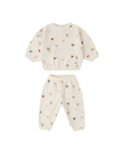 Load image into Gallery viewer, Waffle Sweater Set | Confetti Hearts
