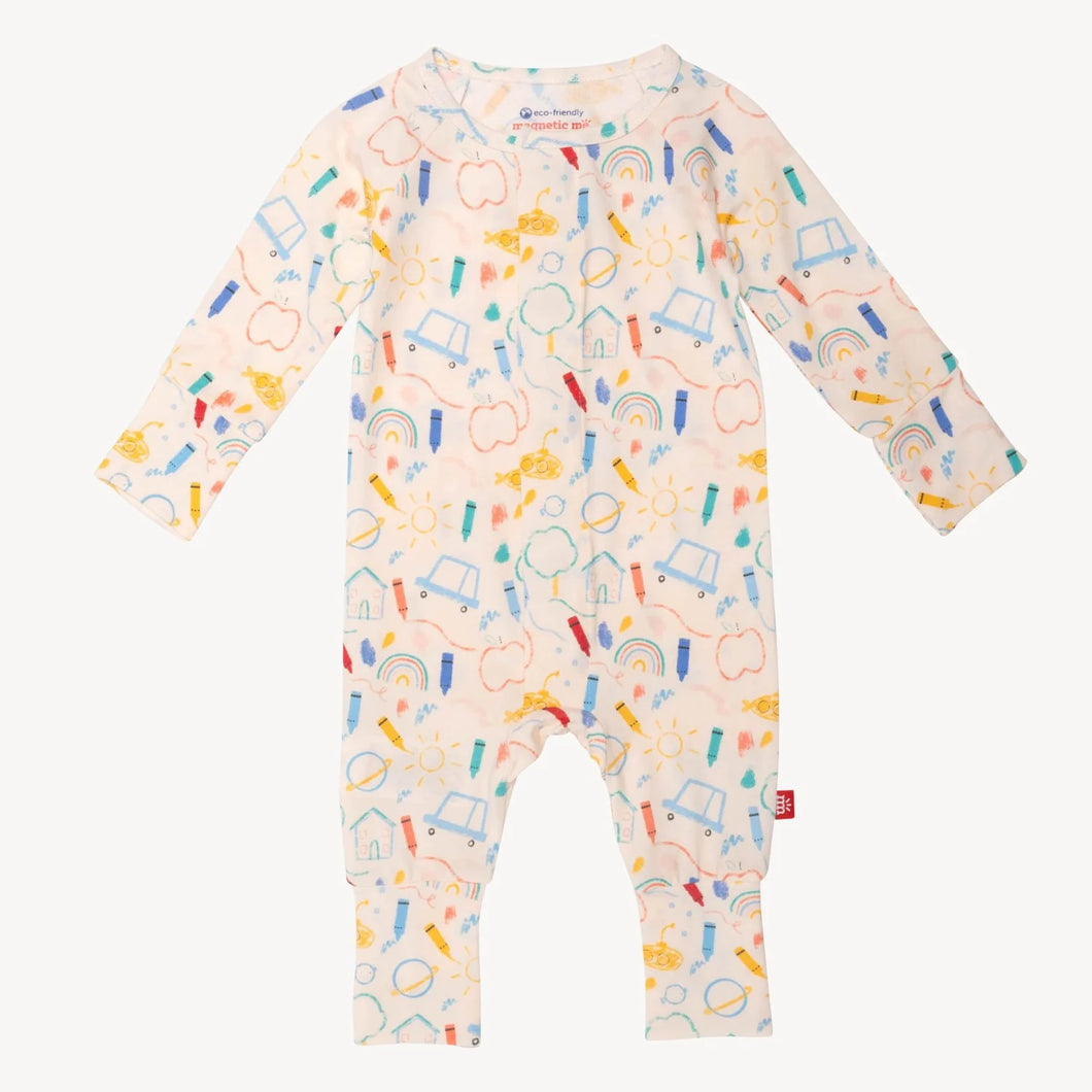 Magnetic Convertible Coverall | Doodle Pop