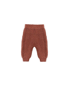 Chunky Knit Pant | Cranberry
