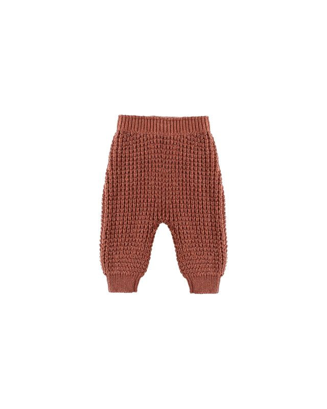 Chunky Knit Pant | Cranberry