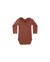 Load image into Gallery viewer, Ruffle Collar Bodysuit | Cranberry
