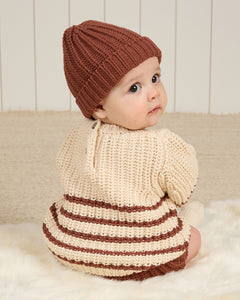 Chunky Knit Beanie | Cranberry