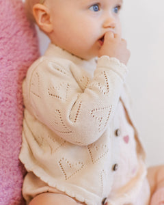 Knit Cardigan | Ivory