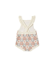 Load image into Gallery viewer, Crochet Romper | Blue, Light Pink + Ivory
