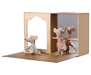 Ballet Mice in Dance Studio | Little Sister & Brother