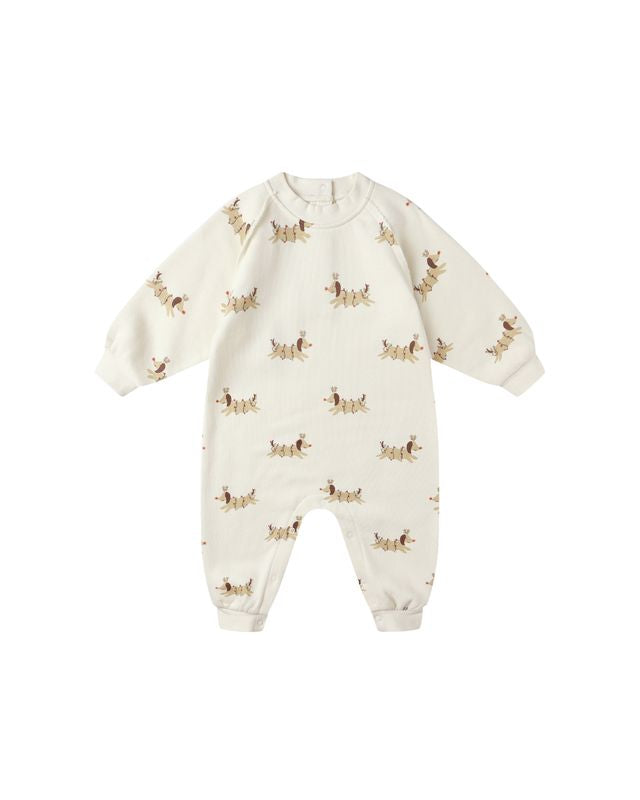 Raglan Jumpsuit | Christmas Dogs