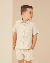 Load image into Gallery viewer, Collared Short Sleeve Shirt | Dove Check
