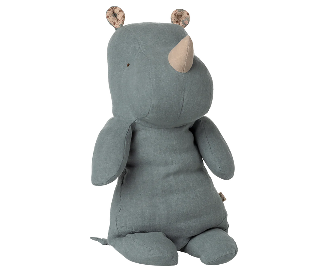 Safari Friends, Medium Rhino | Dusty Blue