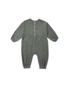 Relaxed Woven Jumpsuit | Evergreen