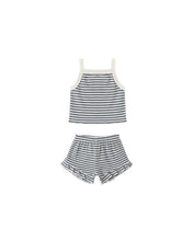 Load image into Gallery viewer, Evie Tank + Shortie Set | Ocean Stripe
