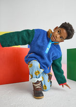 Load image into Gallery viewer, Color Block Fleece Pullover | Blue
