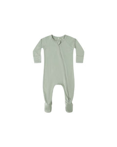Bamboo Zip Footie | Fern