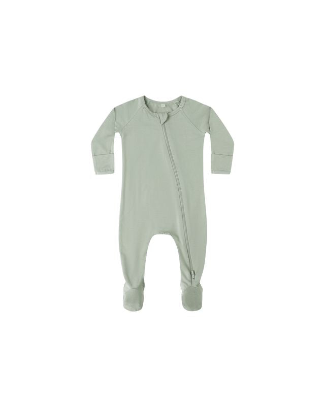 Bamboo Zip Footie | Fern