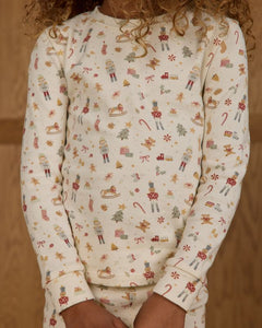 Organic Long Sleeve Pajama Set | Festive
