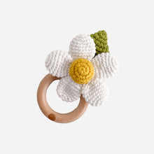 Load image into Gallery viewer, Crochet Rattle | White Flower
