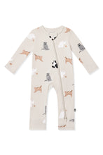 Load image into Gallery viewer, Zipper Romper | Fluffy Cats
