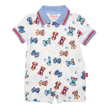 Load image into Gallery viewer, Magnetic Short Sleeve Romper | Formula Fun
