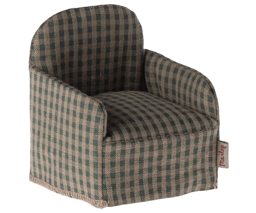 Mouse Chair | Green Checker